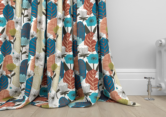 Blooma, Chocolate - Made to Measure Curtains - Image 6